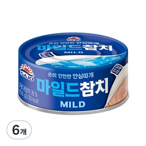 사조 마일드 참치 안심따개, 150g, 6개