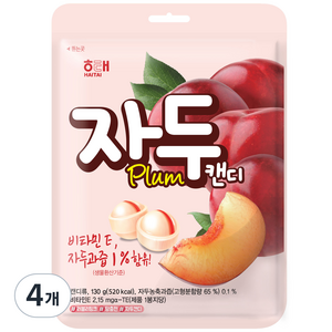 해태제과 자두 캔디, 130g, 4개