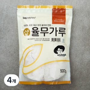 대구농산 국내산 생 율무가루, 500g, 4개