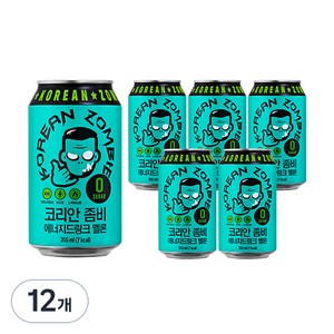 코리안 좀비 에너지드링크 멜론, 355ml, 12개