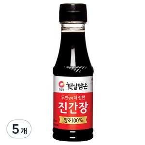 햇살담은 두번 달여 더 진한 진간장, 200ml, 5개