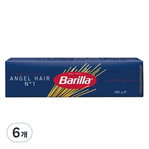 바릴라 엔젤헤어 파스타면, 500g, 6개