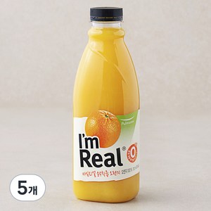 풀무원 아임리얼 순수착즙오렌지, 700ml, 5개