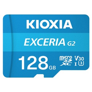 키오시아 EXCERIA 마이크로 메모리 카드 홈캠 블랙박스 CCTV SD LMEX2L128GG4, 128GB, 1개