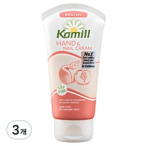 카밀 핸드앤네일 크림 피치, 75ml, 3개