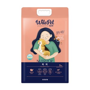 윌로펫 강아지 뉴트리탑 소프트 기능성 사료, 퍼피, 3kg, 1개