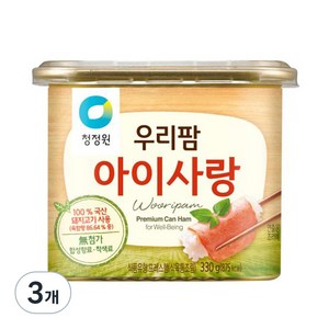 청정원 우리팜 아이사랑 햄통조림, 330g, 3개