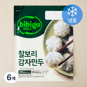 비비고 찰보리 감자만두 (냉동), 300g, 6개