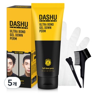 다슈 포맨 울트라 본드 젤 다운펌 파마제 억센모발용, 100ml, 5개