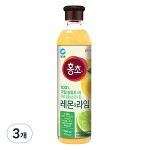 홍초 레몬&라임 음용식초, 900ml, 3개