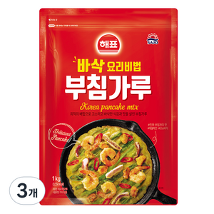 해표 부침가루, 3개, 1kg