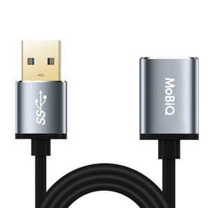 모비큐 고순도 골드 플레이트 프리미엄 USB 3.0 연장케이블, 3m, 1개