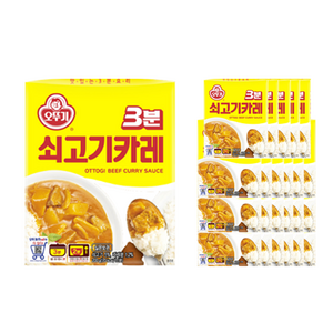 오뚜기 3분 쇠고기카레, 200g, 24개