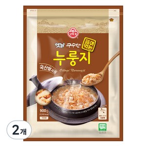 오뚜기옛날 구수한 끓여먹는 누룽지, 900g, 2개