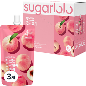 슈가로로 맛있는 곤약젤리 복숭아 10개입, 30개, 150ml