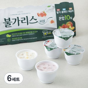 남양유업 떠먹는 불가리스 딸기 85g x 4개 + 플레인 85g x 4개 + 복숭아 85g x 2개, 6세트