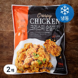 크리스피 순살치킨 (냉동), 1kg, 2개