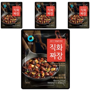 청정원 직화짜장, 80g, 4개