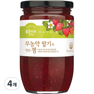 복음자리 무농약 딸기로 만든 잼, 500g, 4개