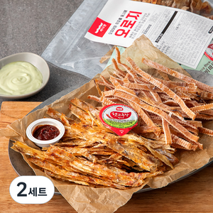 바다원 오로지 오징어와 쥐포의 만남 + 고추장 2p + 와사비마요 2p 250g, 2세트