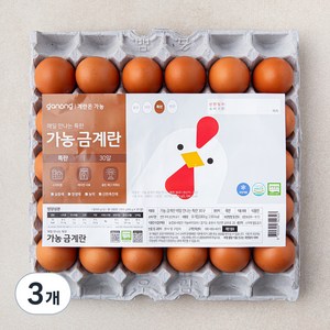 가농 무항생제 특란, 30구, 3개