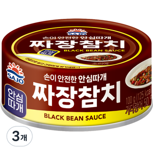 사조 짜장참치, 3개, 100g