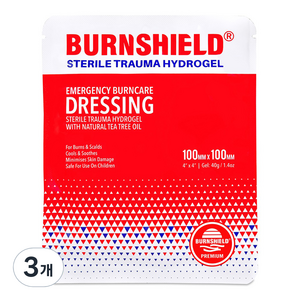 BURNSHIELD 하이드로겔 드레싱 재생밴드, 3개