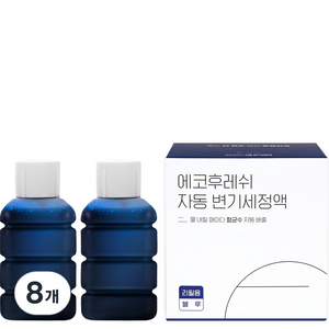 에코후레쉬 자동 변기세정액 리필용 블루, 100ml, 8개