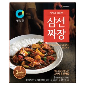 청정원 매콤한 삼선짜장, 180g, 1개