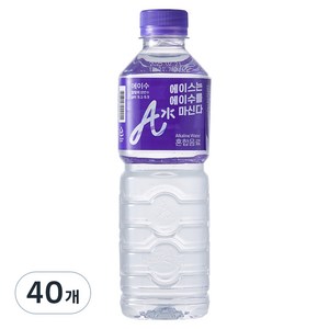 에이수 알칼리 암반수, 500ml, 40개