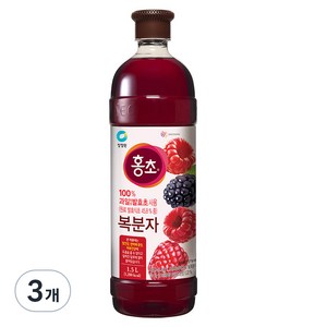 청정원 홍초 복분자, 1.5L, 3개