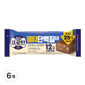 이지프로틴 멀티단백질바, 40g, 6개