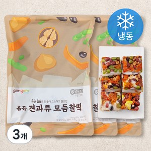 곰곰 견과류 모듬찰떡 (냉동), 500g, 3개