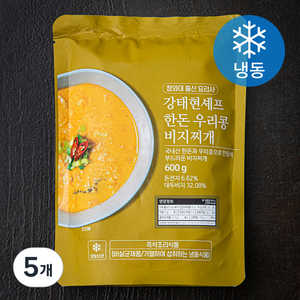 강태현셰프 한돈 우리콩 비지찌개 (냉동), 600g, 5개