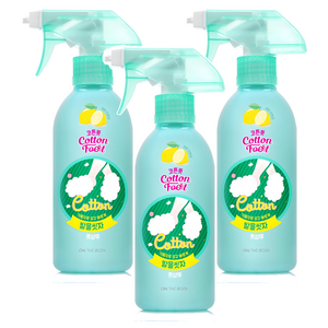 온더바디 코튼풋 발을씻자 풋샴푸 레몬민트향 본품, 1개입, 3개, 385ml