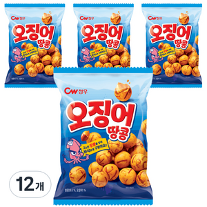 청우식품 오징어땅콩, 90g, 12개