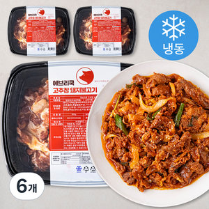 에브리쿡 고추장 돼지불고기 (냉동), 300g, 6개