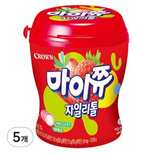 크라운 마이쮸 용기 딸기, 110g, 5개