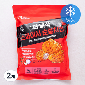 상신 더 빠삭 스파이시 순살치킨 (냉동), 1kg, 2개