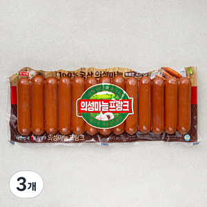 롯데햄 의성마늘 프랑크 소시지, 845g, 3개