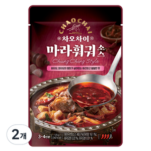 차오차이 마라 훠궈 소스, 125g, 2개