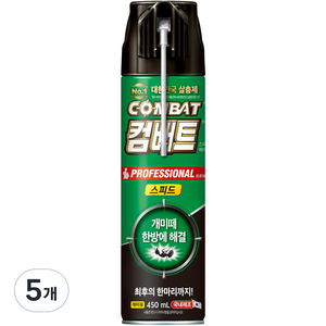 컴배트 스피드 에어졸 개미용 살충제, 450ml, 5개