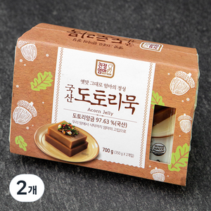 친정엄마 국산 도토리묵 2입, 700g, 2개