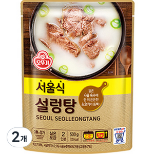 오뚜기 서울식 설렁탕, 500g, 2개