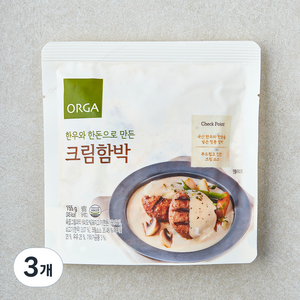 올가홀푸드 한우와 한돈으로 만든 크림함박, 155g, 3개