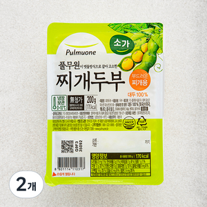 풀무원 소가 찌개두부, 200g, 2개