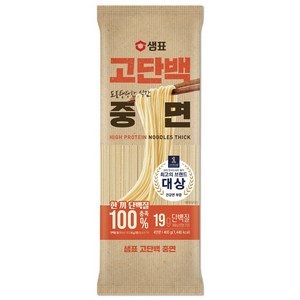 샘표 고단백 중면, 400g, 1개