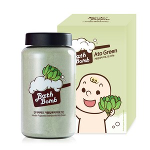 킨더퍼페츠 거품입욕제 아토그린 시금치향, 400g, 1개