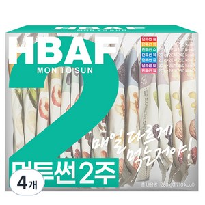 바프 먼투썬 매일견과 먼투썬 2주, 280g, 4개