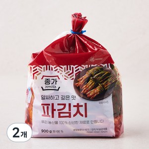 대상 종가 파김치 비닐, 900g, 2개